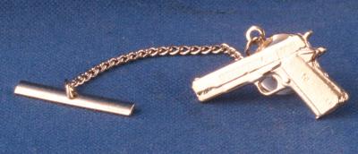 GENUINE COLT 1911 NICKEL PLATED TIE TACK