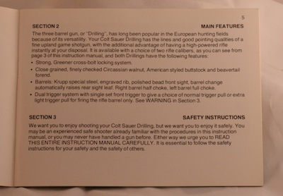 COLT DRILLING INSTRUCTION MANUAL 1