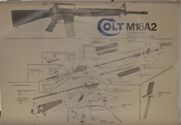 GENUINE COLT M-16A2  POSTER