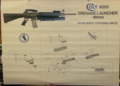 COLT M20 GRENADE LAUNCHER 40MM PROMOTIONAL POSTER