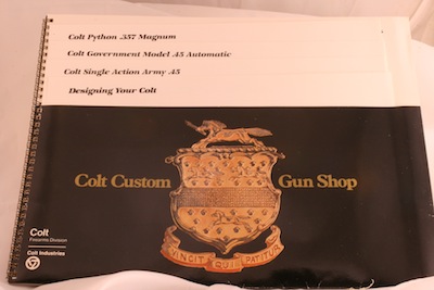 COLT CUSTOM SHOP CATALOG 1